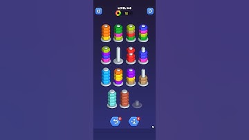 Nut sort - color puzzle game by kiwi fun level 348