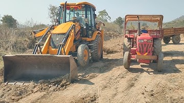 JCB 3dx Xpert loading Field Mud | Eicher 485 Tractor | Mahindra 275 Di with Trolley | jcb khudai🌍🌎🌏