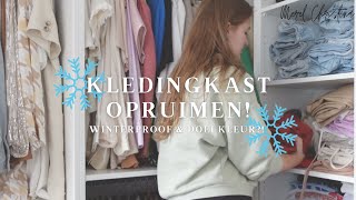 Kledingkast opruimen! 👗 Winterproof maken & gaat al mijn kleur weg?! 🧹🩷