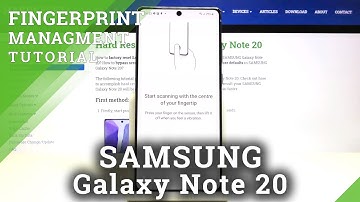 How to Add Fingerprint in SAMSUNG Galaxy Note 20 - Set Up Screen Lock