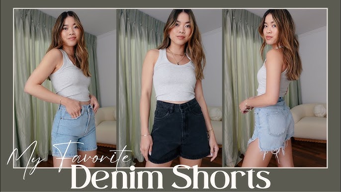 my favorite jean shorts + try on!! 😚 let me know if you guys have any, demetra