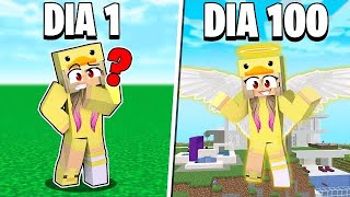 SOBREVIVÍ 100 DÍAS EN MINECRAFT MODO DIOS!!