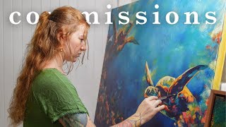 My Full Commission Painting Process