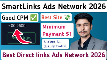 SmartLinks Ads Network 2026 | Best Direct links Ads Network 2026 | Ads Network for Blogger 2026 