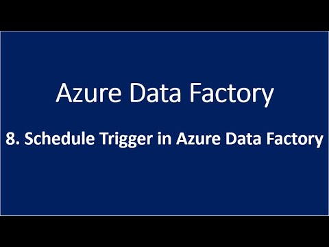 8. Schedule Trigger in Azure Data Factory