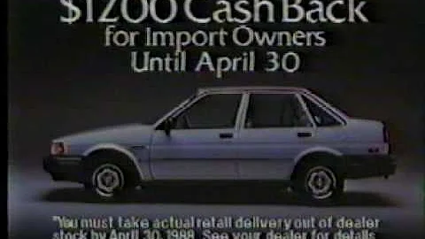 [Commerical] 1988 Chevy Nova