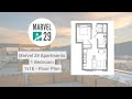 1x1e floor plan virtual tour  marvel 29 apartments