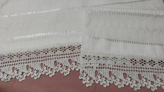 COSTURA FÁCIL\ BICO EM CROCHÊ EM JG DE TOALHAS # vlog\ presentedelicado bordadoemvagonite #crochet