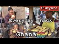 Street food in Sunyani|African Ghanaian Snacks|How my Camera man got attacked whiles Filming