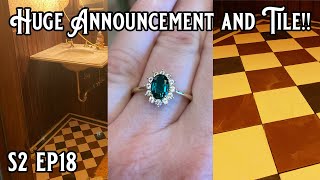 SHE SAID YES! . . . . and Installing Victorian Tile! Abandoned Victorian Mansion S2 EP18