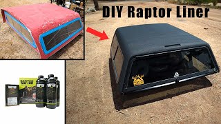 DIY Raptor Liner on a Truck Topper/Camper Shell! Super Easy