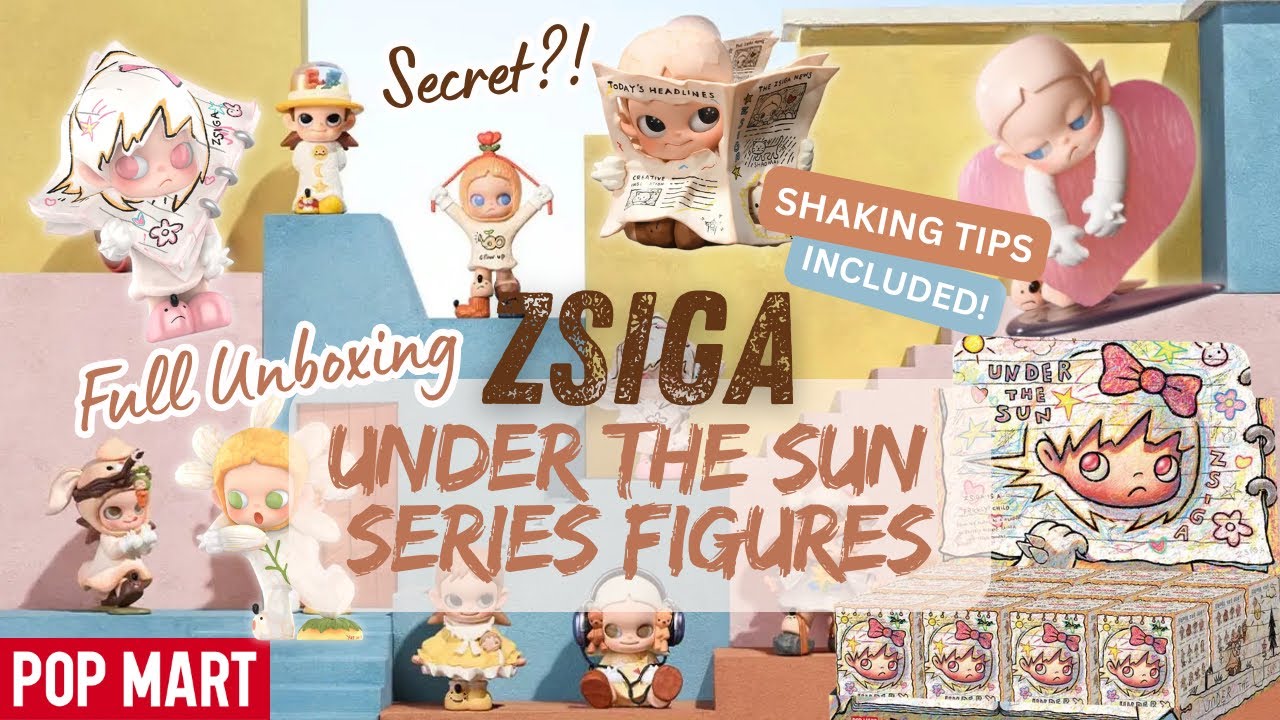 Обзор и распаковка новейших фигурок из серии Zsiga Under The Sun от Pop Mart с инструкциями по их...