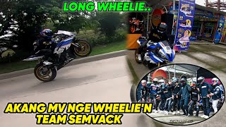 PERTAMA KALI AKANG MV LONG WHEELIE 'wheelie terpanjang' DARI SEJARAH PEMBELIAN R6 GEYA