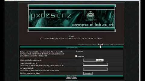 How to Upload Personal avatars to a forumotion forum?