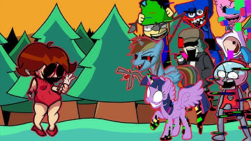 FNF - Encounter But All Pibby Characters Sings It 🎤 (Every Turn a Different Character Sings)