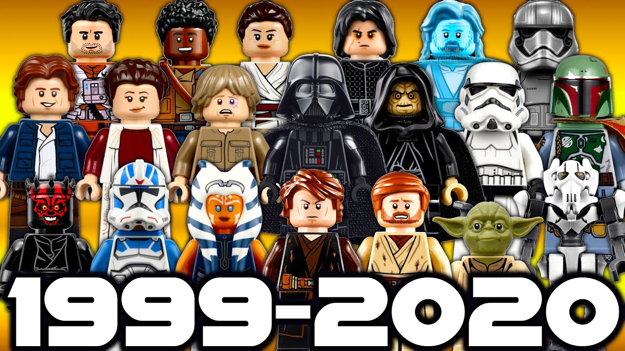 Every Star Wars Minifigure MADE 1999-2020 - YouTube