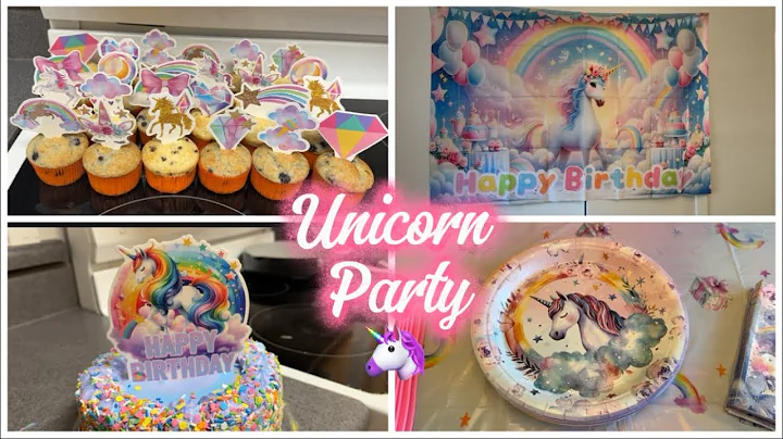 Unicorn birthday party!🦄 Haul & set-up!🥳