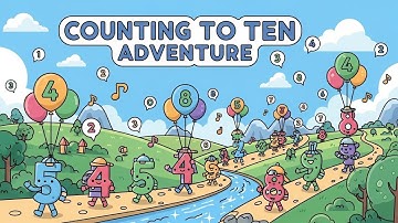 Counting to Ten Adventure | Learn Numbers 1–10 for Kids | Animagic Studio