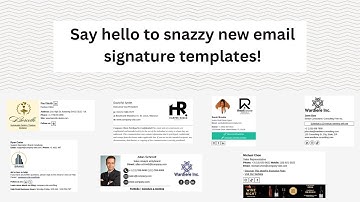 Snazzy 11 Professional Email Signature Templates for Every Industry