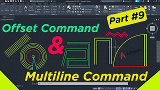 How to use Offset And Multiline Command in AutoCAD || Draw parallel &amp; multiple line in AutoCAD.