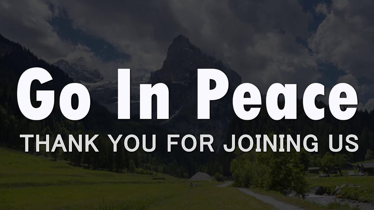 Sunday Worship. Thank you for joining us!