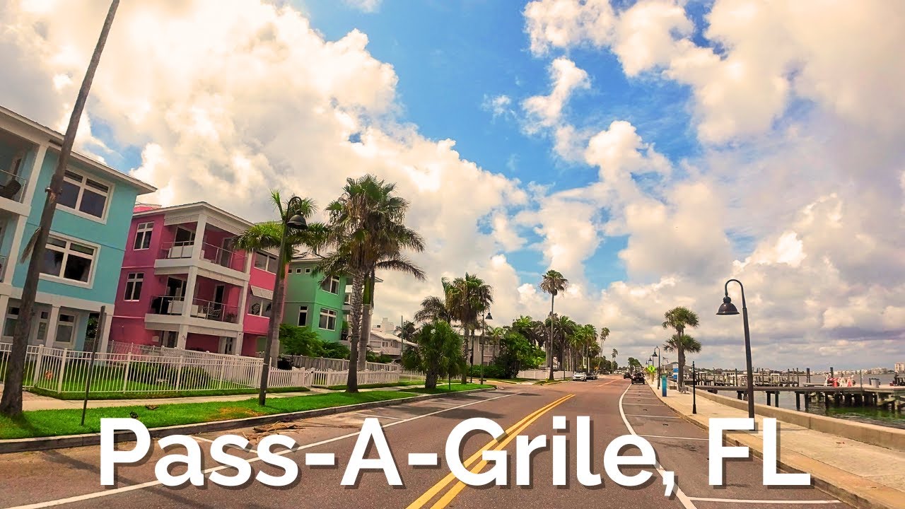 Driving Pass-a-Grille in St. Pete Beach - Historic Florida Island