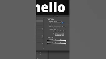 How to Add A DROP SHADOW to TEXT in Photoshop!