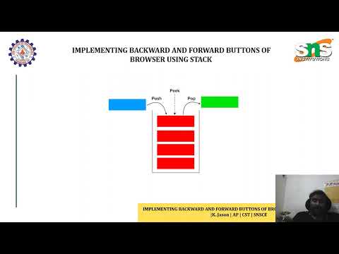 K.Jason | CASE STUDY : IMPLEMENTING  BUTTONS OF BROWSER USING STACK | SNS INSTITUTIONS