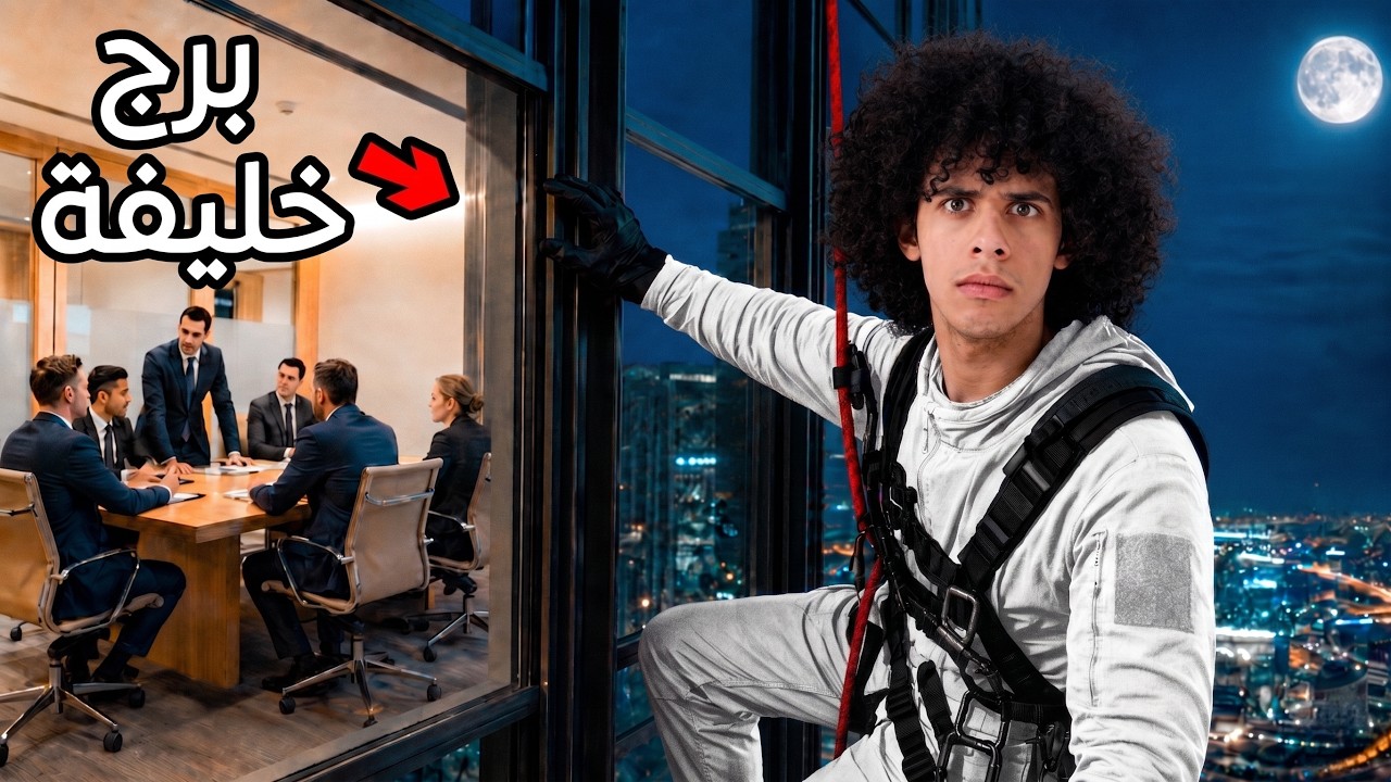 تسللت الى قمة برج خليفة !