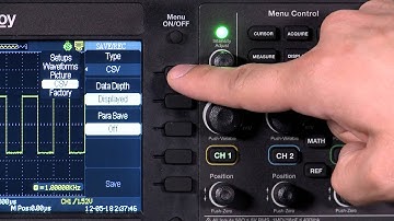 Teledyne LeCroy Saving Waveforms and Setups