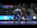 1/4 FS - 92 kg: A. SAPARNIYAZOV (UZB) v. E. AGCA (GER)