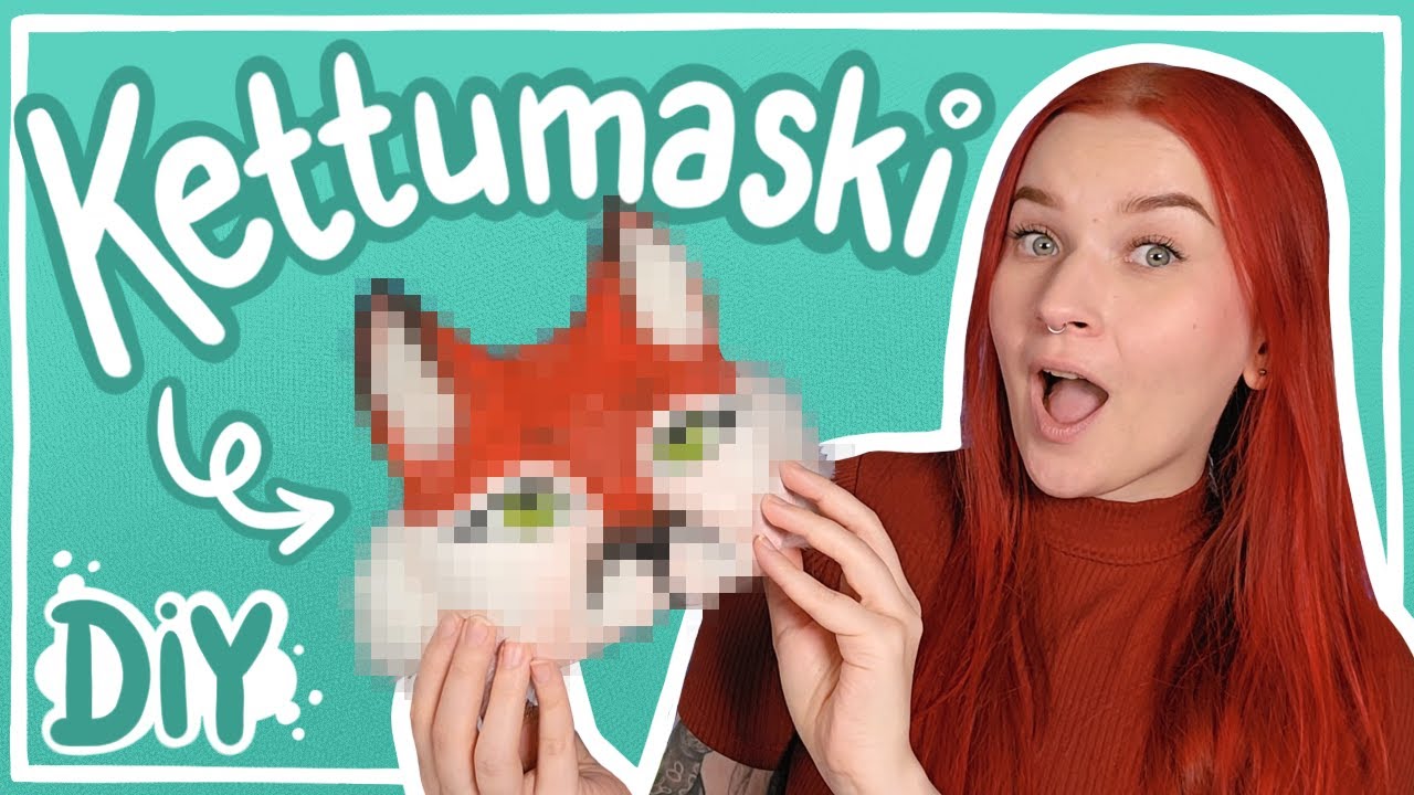 Tein ekaa kertaa THERIAN MASKIN?! 😱 || Eläinmaski tutoriaali 🦊