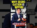 Why is he fighting to end segregation again?