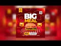 How I Designed This Simple Burger Social Media Post Flyer In Minutes!