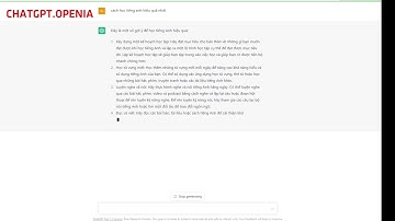Chat GPT Openia Hỏi Đáp | Cách Học Tiếng Anh Hiệu Quả 100%