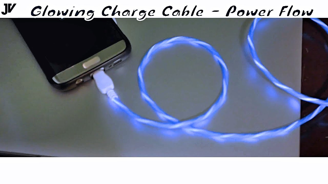 Charging Cable that Glows Flowing Power Charging Cable that Glows Flowing Power