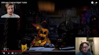 Ultimate custom night trailer react/ This is CRAZY NIGHT!!!!