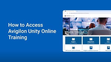 How to Access Avigilon Unity Online Training