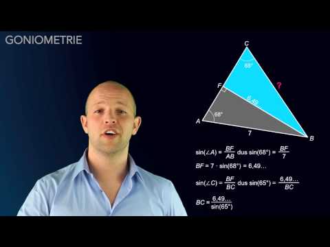 Goniometrie - het bewijs en gebruik van de sinusregel - WiskundeAcademie