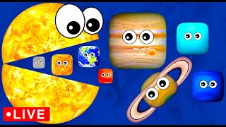 Square Planets for Baby 🪐🔴  | Planets Mercury Venus Earth Mars Jupiter Saturn Uranus Neptune