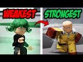 Weakest to strongest moves in the strongest battlegrounds