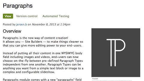 Integrating the Drupal Paragraphs Module - A Better Content Experience.