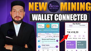 New Mining App; How to Create Account &amp; Connect Wallet in Tikcoin Network? ✅ Withdraw Tokens Easily