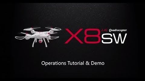 SYMA X8SW FPV Real-Time Drone Operation Tutorial