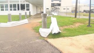 RAW: Storm rips apart Dothan Preparatory School in Alabama