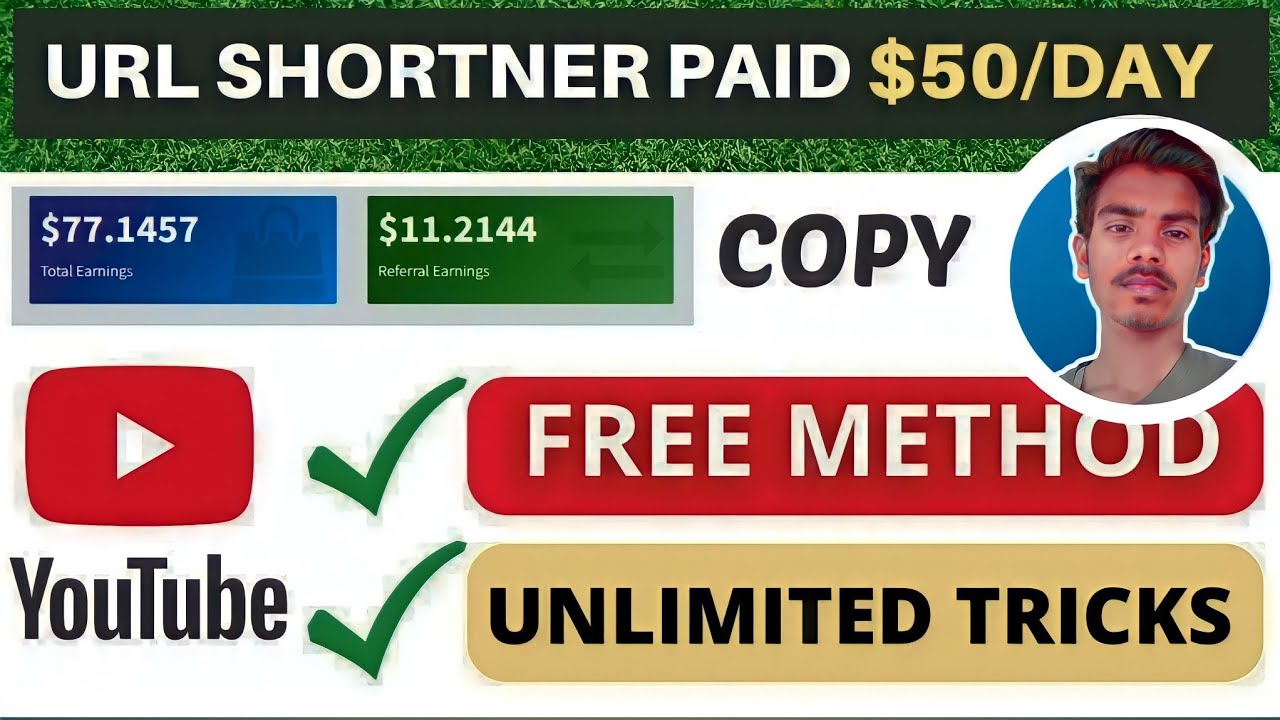 URL Shortener Paid 50/Day🤑 Easiest Way To Make Money Online ( Best