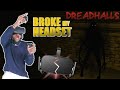 WHY YOU SHOULDNT PLAY HORROR GAMES IN VR (*Broke my headset*) (Dreadhalls VR gameplay)