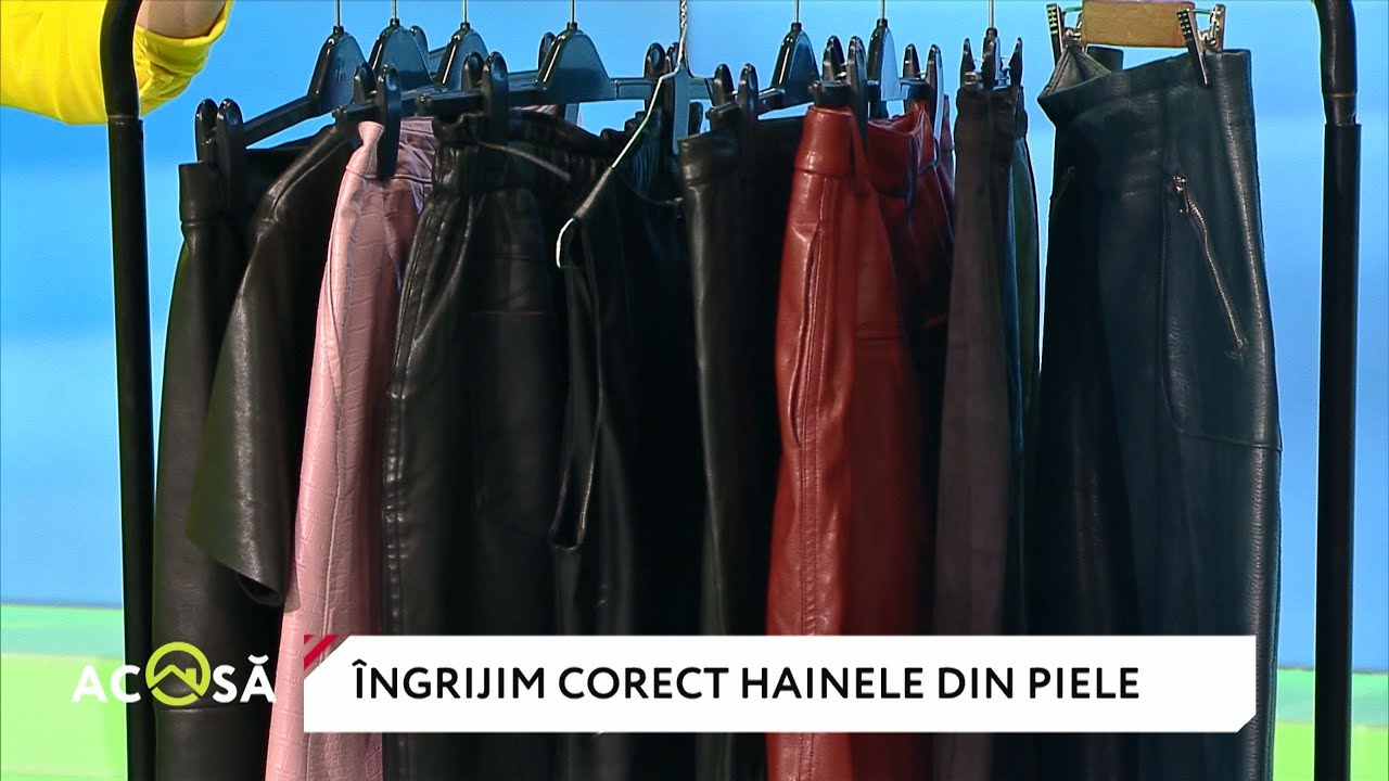 Cum îngrijim hainele din piele ecologică? Le spălăm la maşină, le îndreptăm cu fierul de călcat?