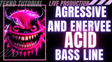 #28 Tekno /Hardtechno Tutorial: making and creating agressive acid techno by luck