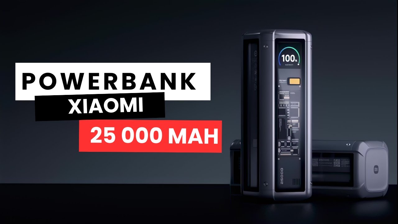 Xiaomi 212w Hypercharge Power Bank 25000mah With Smart Display.